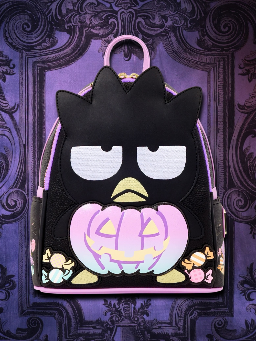 Badtz-Maru Loungefly Halloween Pumpkin Light Up Backpack